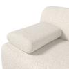 SOFFA SOPHIE - vit/svart, Modern, trä/textil (226/74/89cm) - Bessagi Home