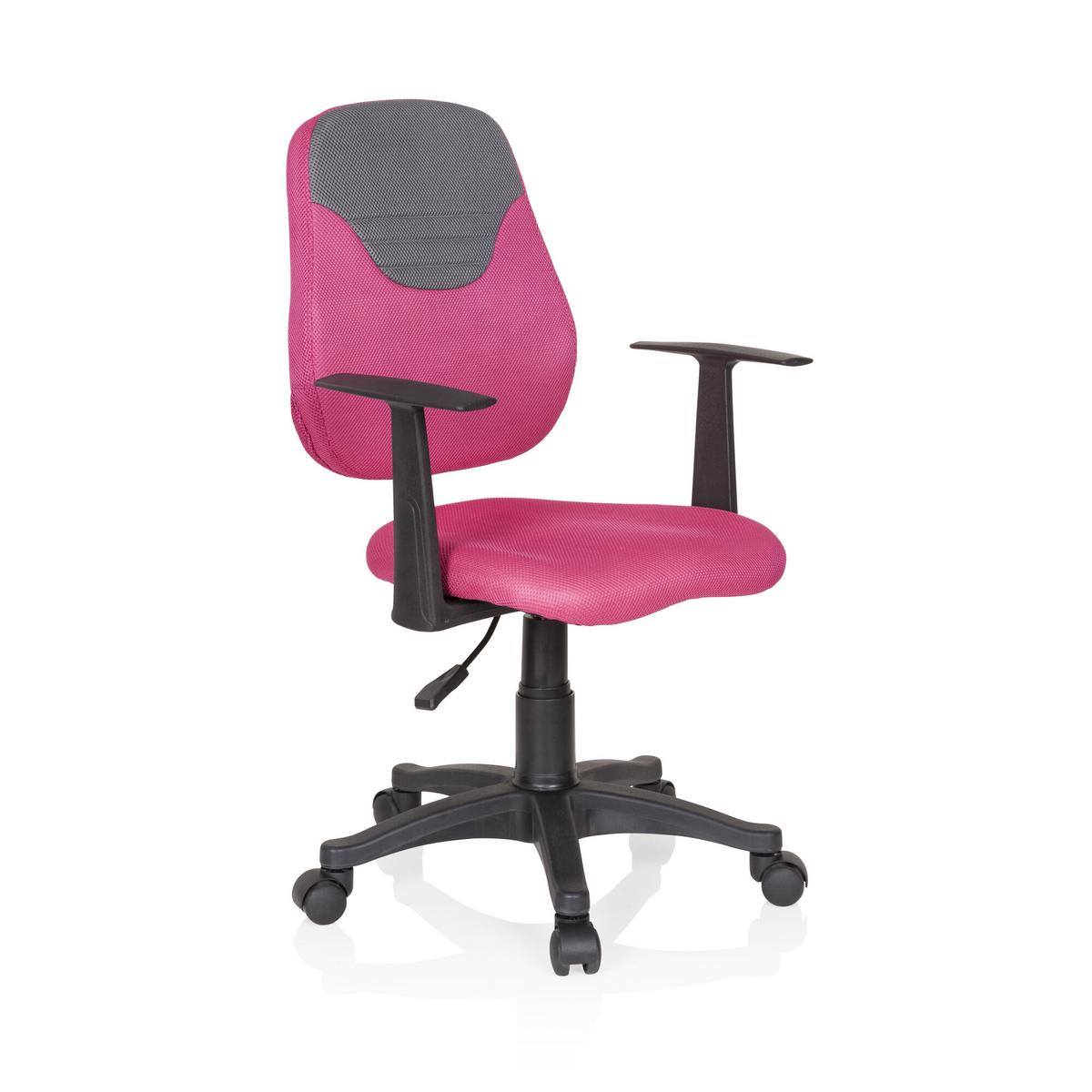 Otroški Vrtljivi Stol Kiddy Style, Roza, Siva - pink/siva, Basics, umetna masa (56/89-99/50cm) - MID.YOU