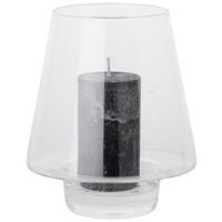 Windlicht Lou aus Glas Ø 18cm - Klar, Trend, Glas (18/22cm) - Modern Living