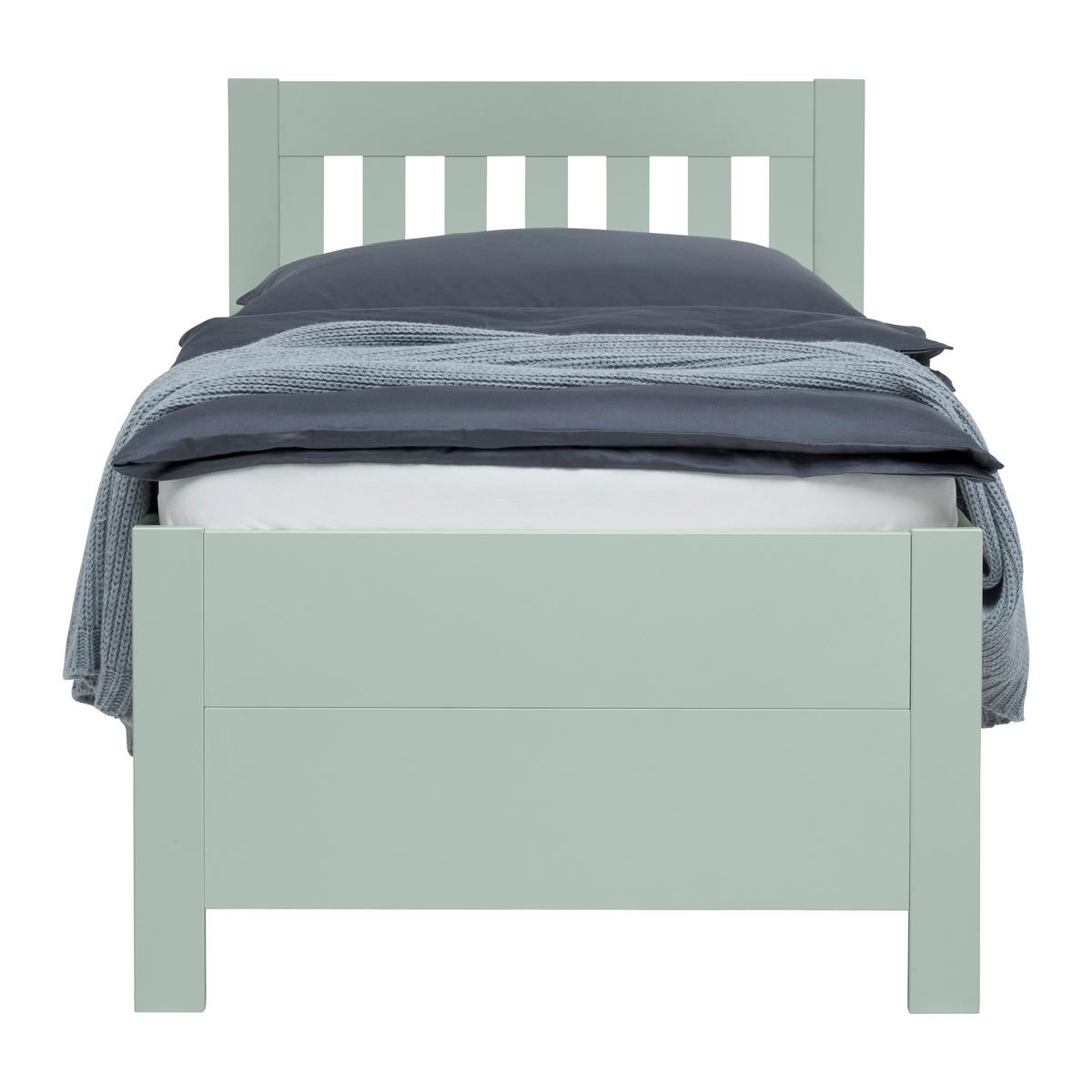 PAT CU SPAțIU DE DEPOZITARE NIZZA - verde gri, Romantik / Landhaus, lemn (90/200cm) - Zandiara