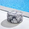 Pouf Cassy Grau ca. 53x23 cm - Grau, MODERN, Textil (53/23/53cm) - Bessagi Garden