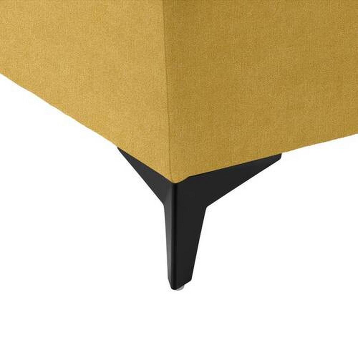 Boxbett in Gelb ca. 140x200cm - Gelb/Schwarz, KONVENTIONELL, Holzwerkstoff/Kunststoff (140/200cm) - Mömax