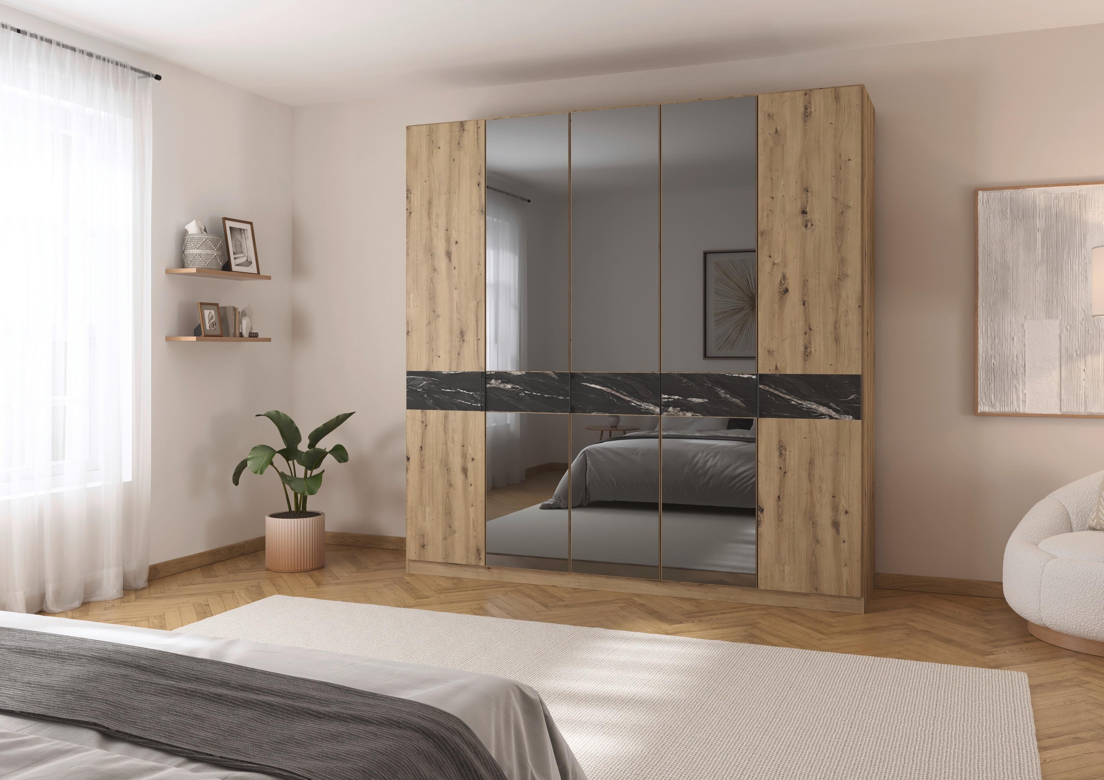 Drehtürenschrank Versity Eiche Artisan - Eiche Artisan, KONVENTIONELL, Holzwerkstoff/Metall (225/229/54cm) - Premium Living