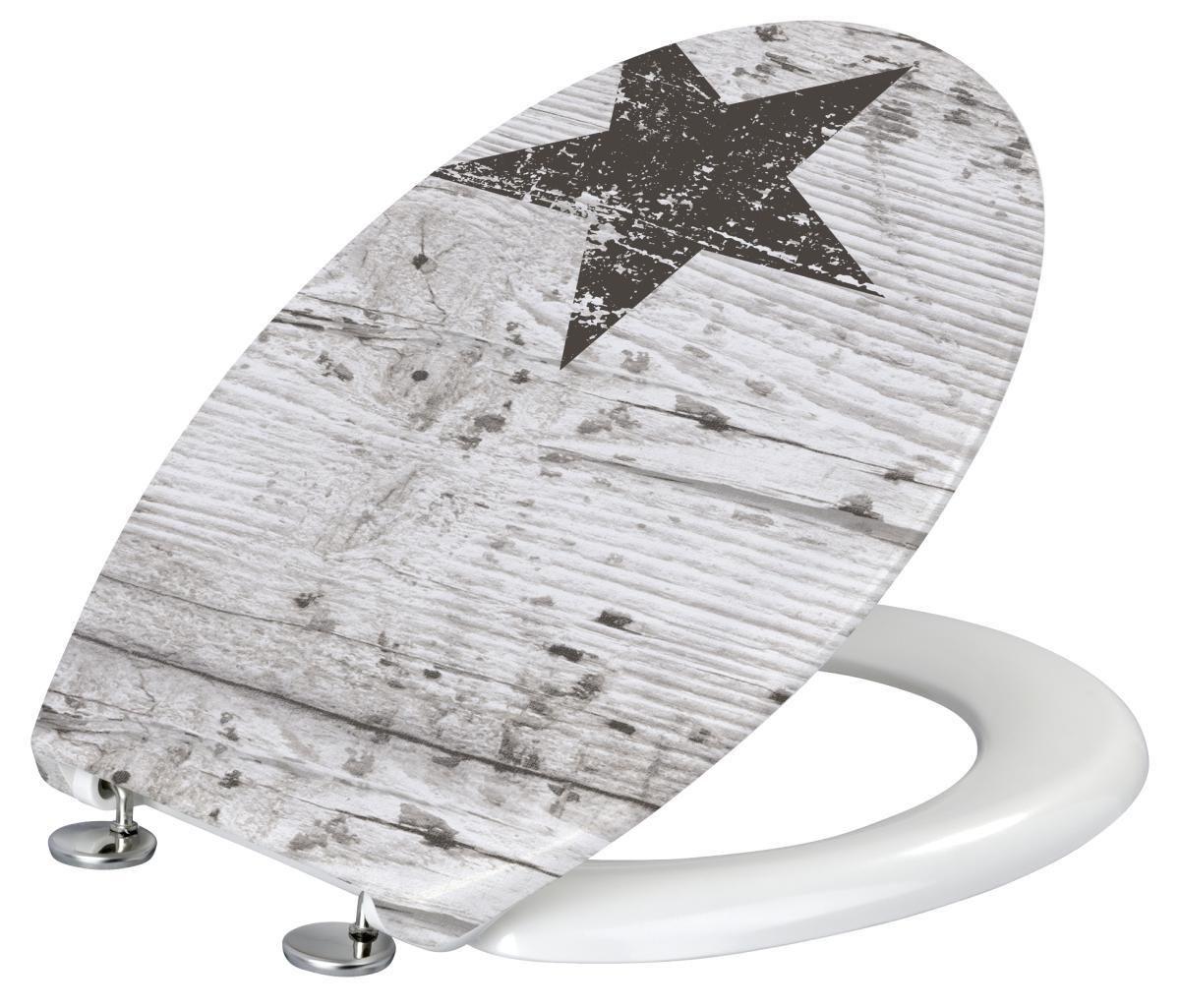 Toaletna Daska Star - višebojno, Moderno, plastika (38/42/4,5cm) - Wenko
