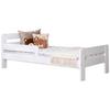 Bett Bennet mit Matratze ca. 90x200 cm Weiß - Naturfarben/Weiß, MODERN, Holz/Textil (90/200cm) - MID.YOU