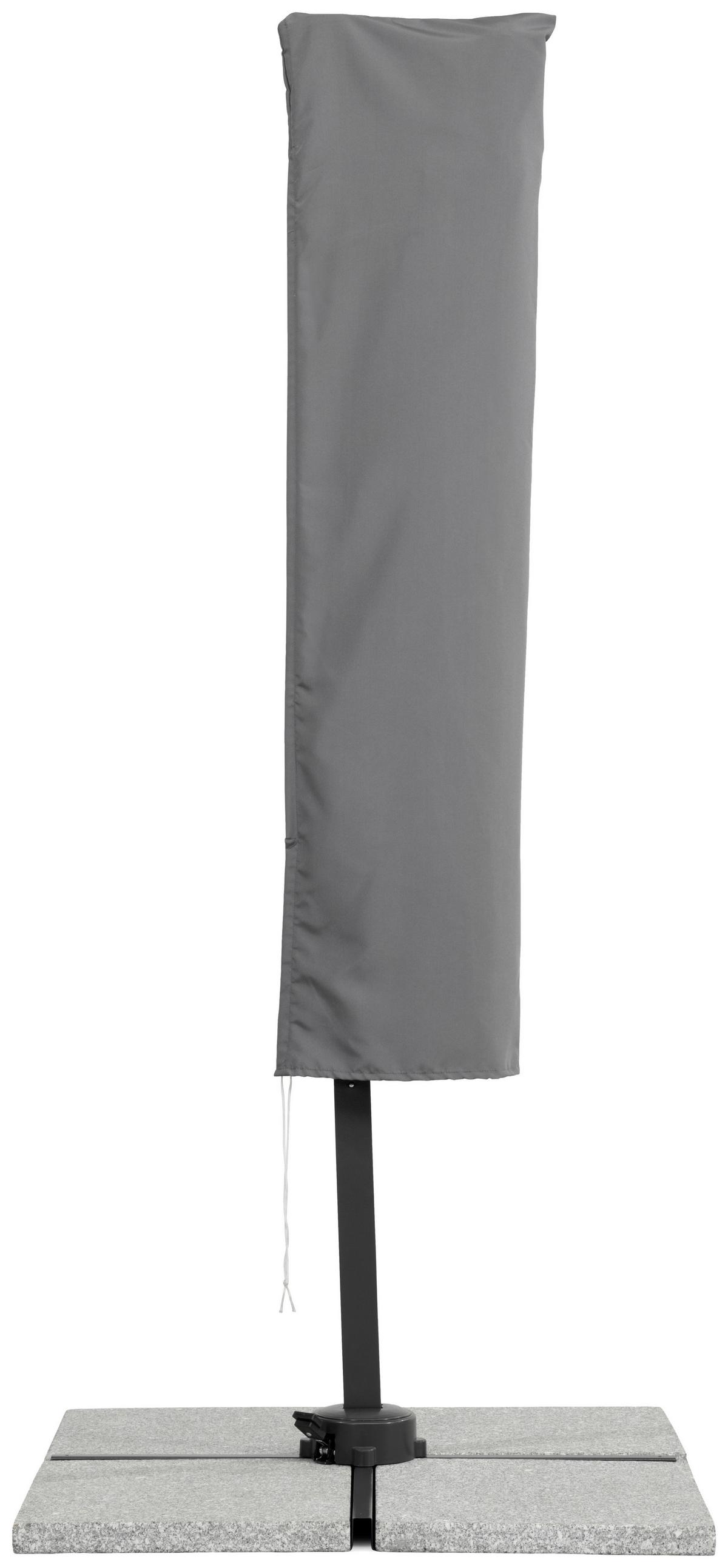 Ampelschirm Rhodos Junior ca.230x239x300cm Anthrazit - Anthrazit, Basics, Textil/Metall (230/239/300cm) - Schneider