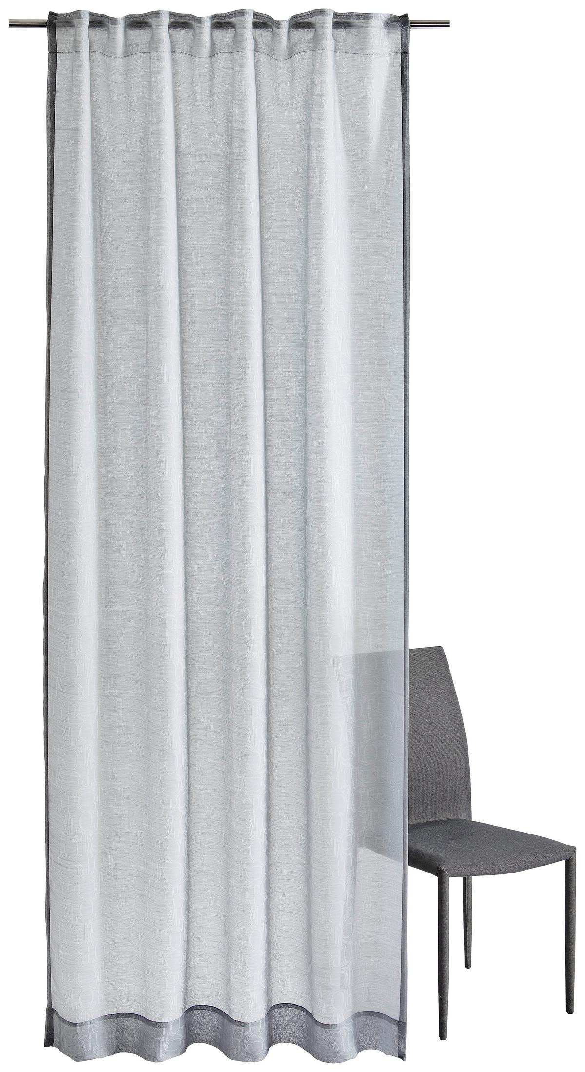 ZASŁONA GOTOWA JOOP! J-ORNAMENT ALLOVER - szary, Basics, tkanina (130/250cm) - Joop!