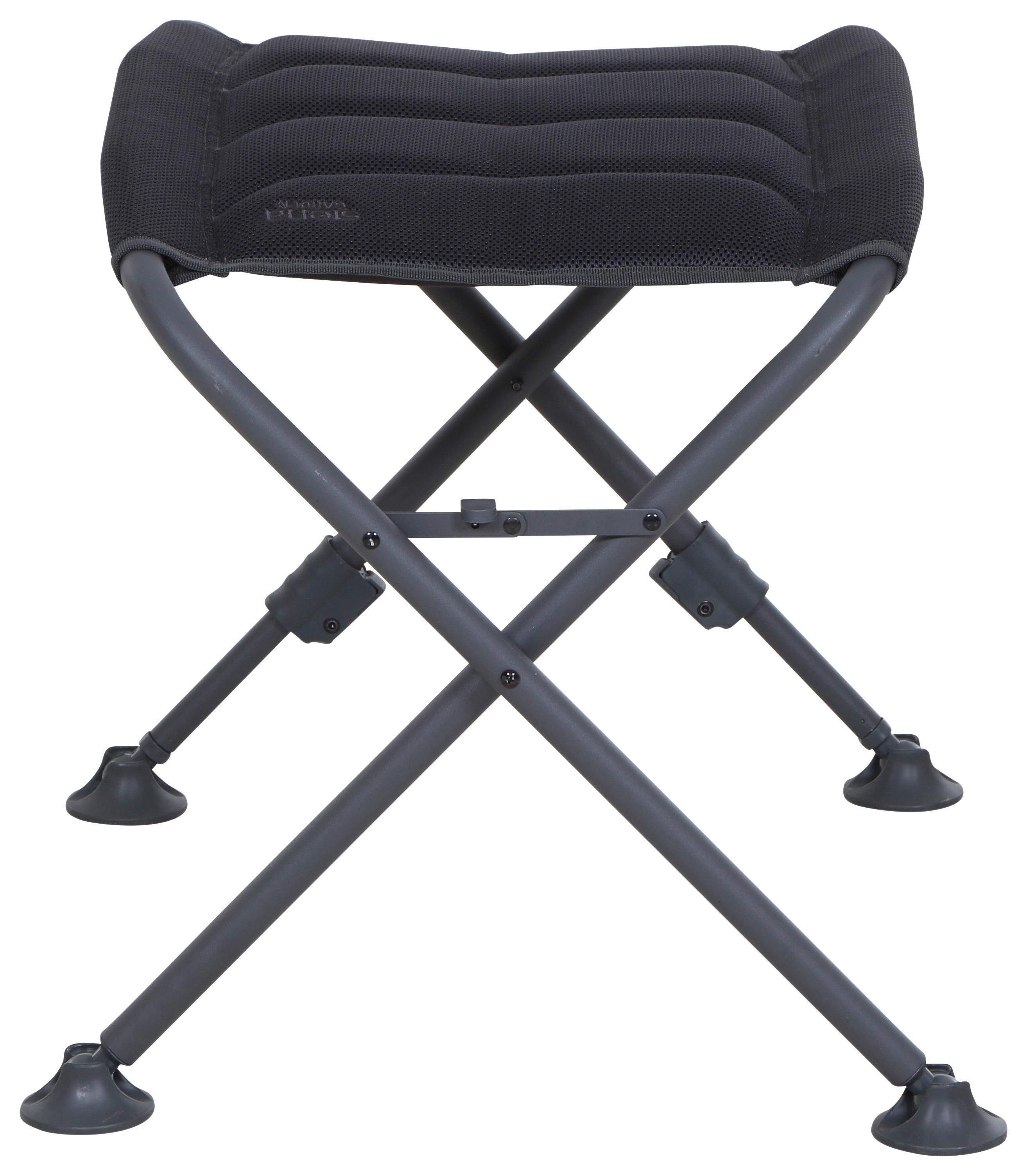Campinghocker X-From + klappbar - Anthrazit, KONVENTIONELL, Textil/Metall (66/47/52cm) - Siena Garden