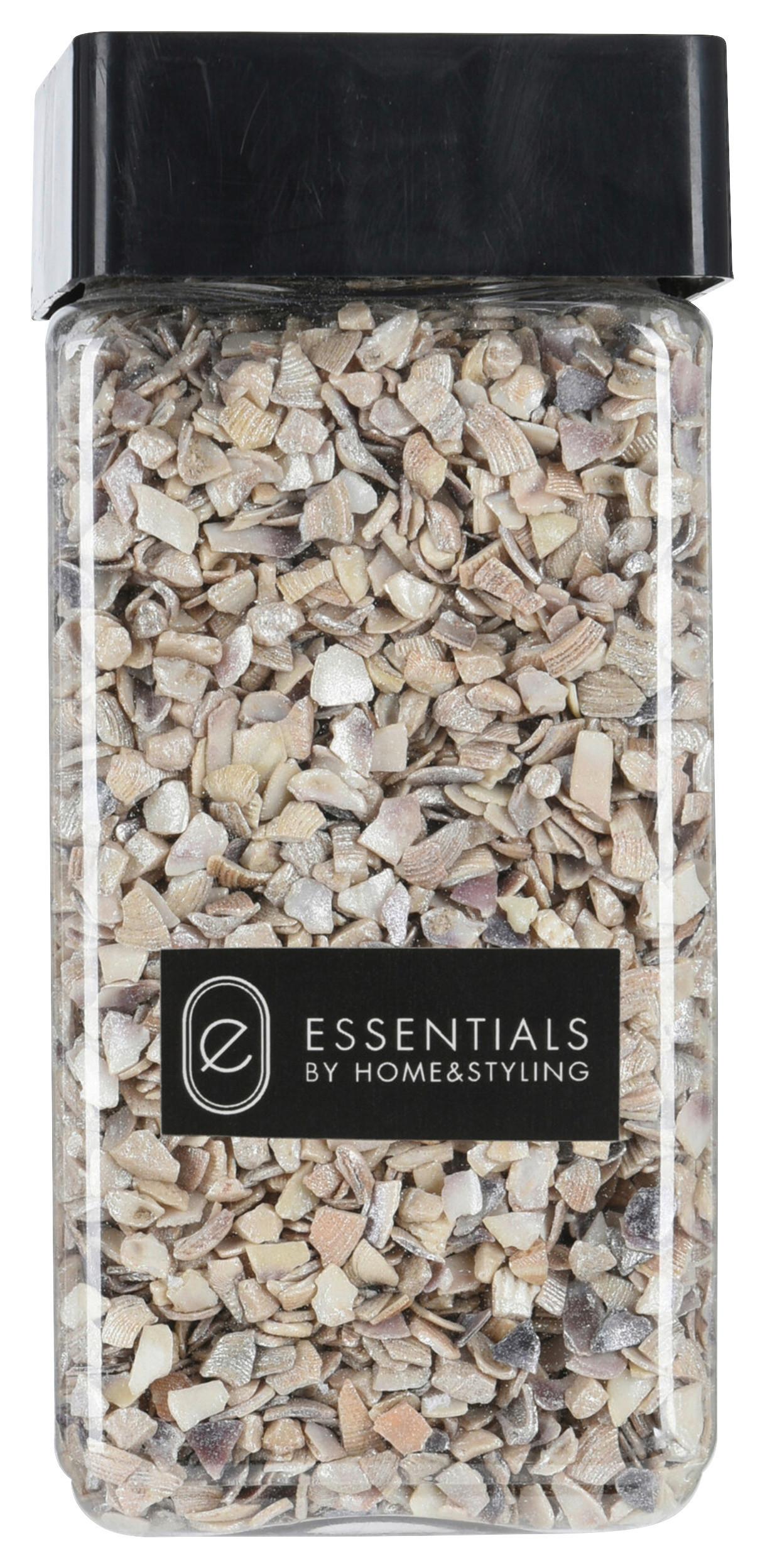 Dekor Kagylógranulátum Pebbles - szürkésbézs, műanyag (1kg)