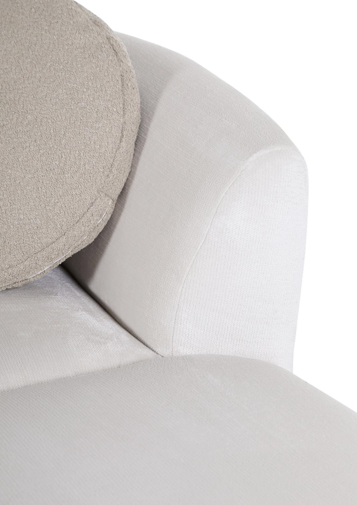 Ecksofa In Beige - Beige/Schwarz, Lifestyle, Textil/Metall (273/74/165cm) - Mömax