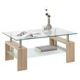 Couchtisch Glas Eichefarben - Eichefarben, MODERN, Glas/Holz (100/45/60cm) - Mömax modern living Couchtisch Glas Eichefarben - Eichefarben, MODERN, Glas/Holz (100/45/60cm) - Mömax modern living