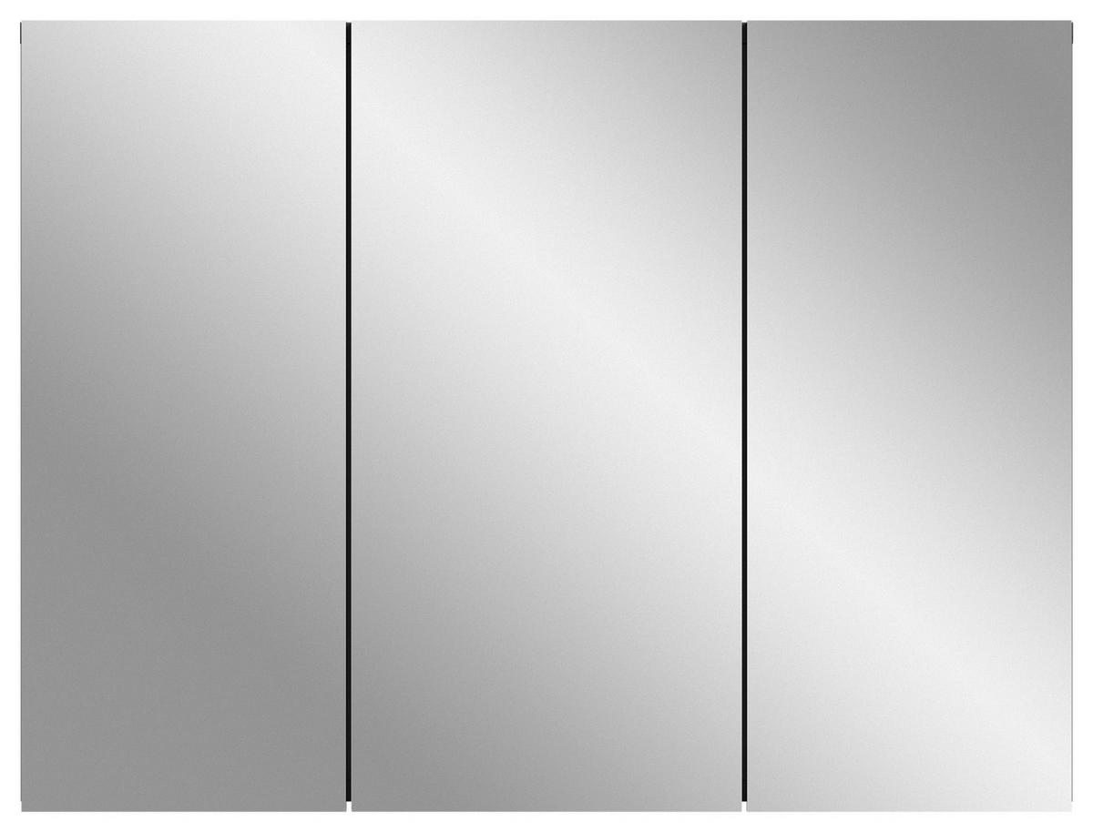Spiegelschrank Soft ca. 80x60x15 cm Grau - MODERN, Glas/Holzwerkstoff (80/60/15cm) - MID.YOU