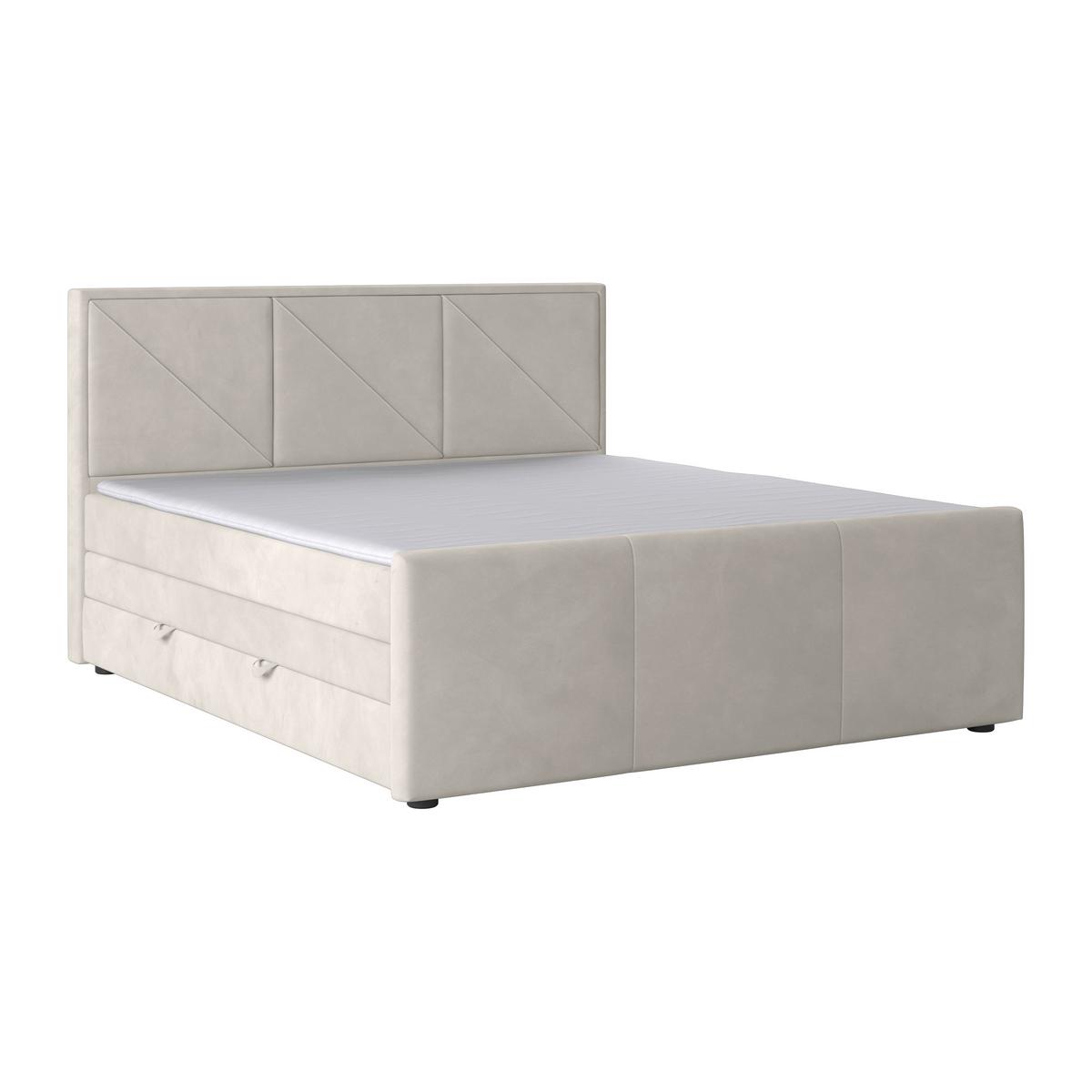 Boxspringbett Bologna ca. 180x200 cm Creme - MODERN, Holz/Kunststoff (180/200cm) - MID.YOU
