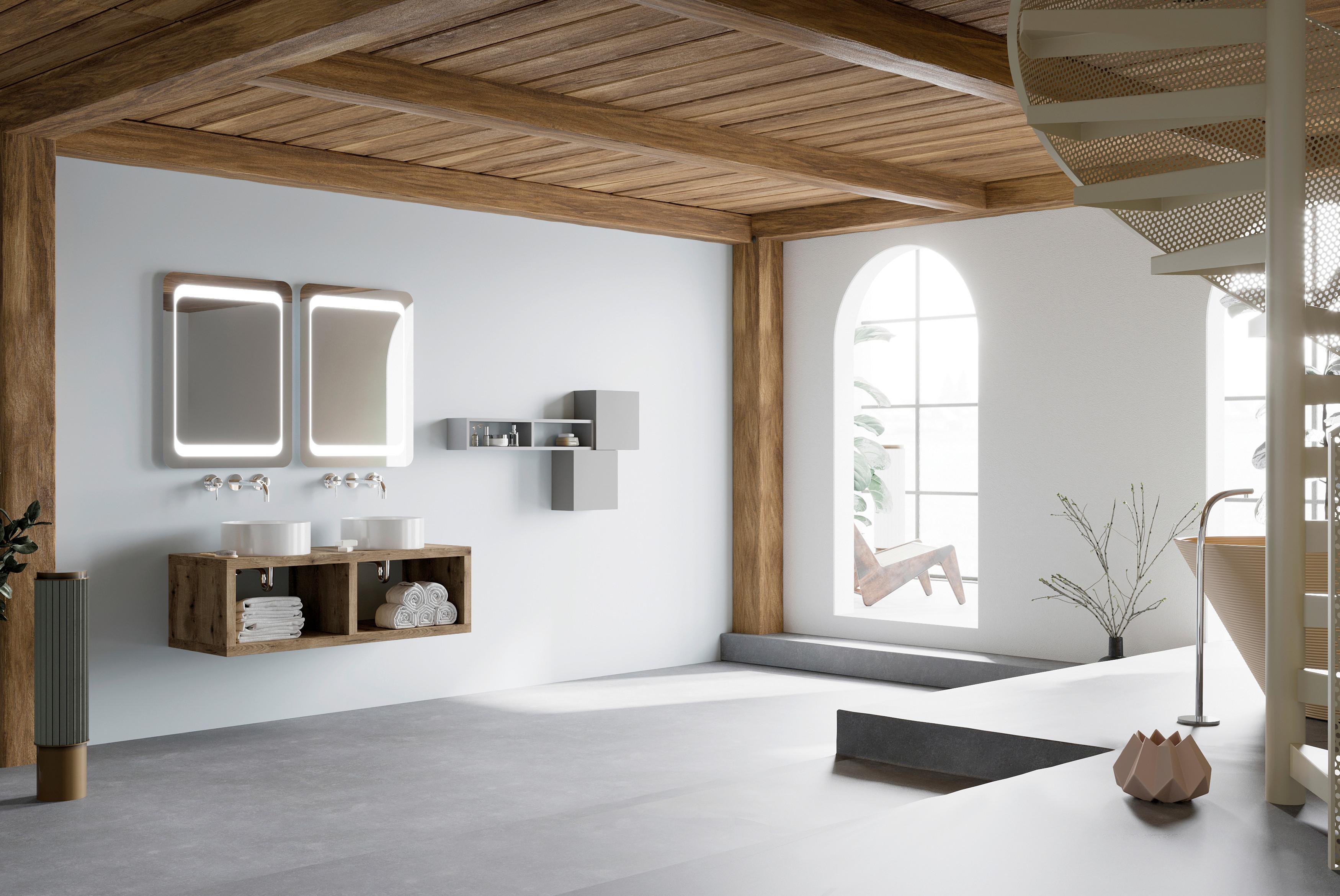 Lavoar Michelangelo - alb, Modern, ceramică (36cm)