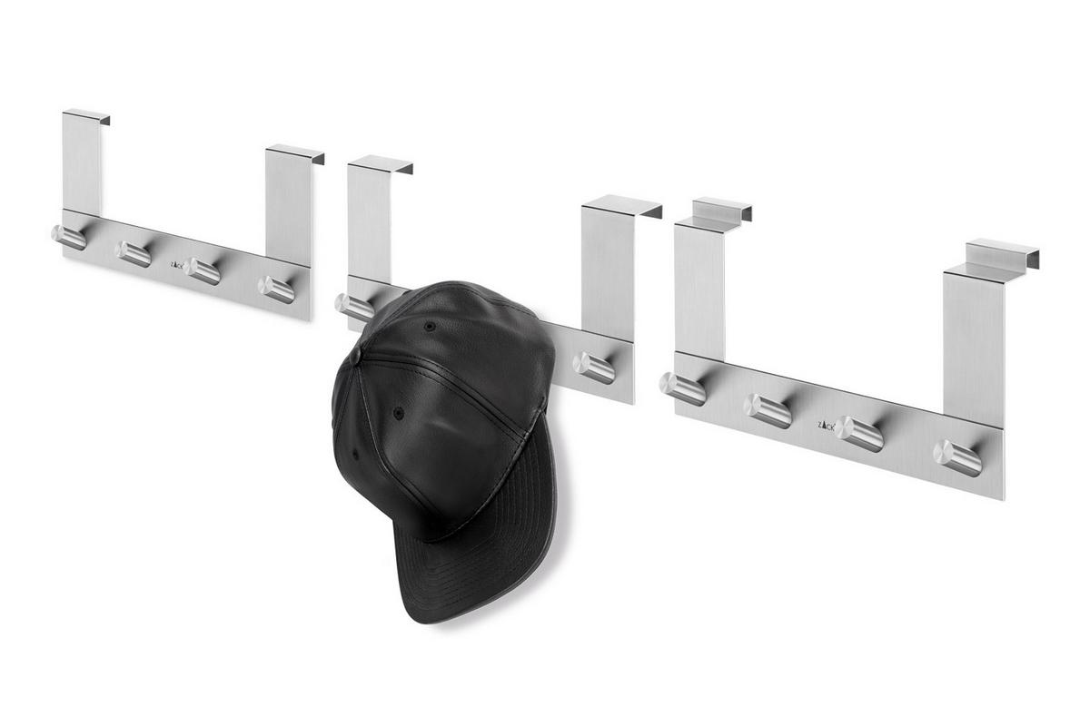 HACZYK NA DRZWI 20753 - kolor stalowy, Basics, metal (27/13,5/6cm) - Zack