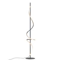 LED-Stehleuchte PTN Schwarz max. 24 Watt - Schwarz, Design, Kunststoff/Metall (22/22/150cm)