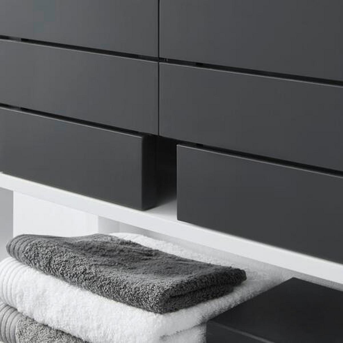 Faliszekrény Tia - fehér/szürke, Modern (60/70/23cm) - Bessagi Home