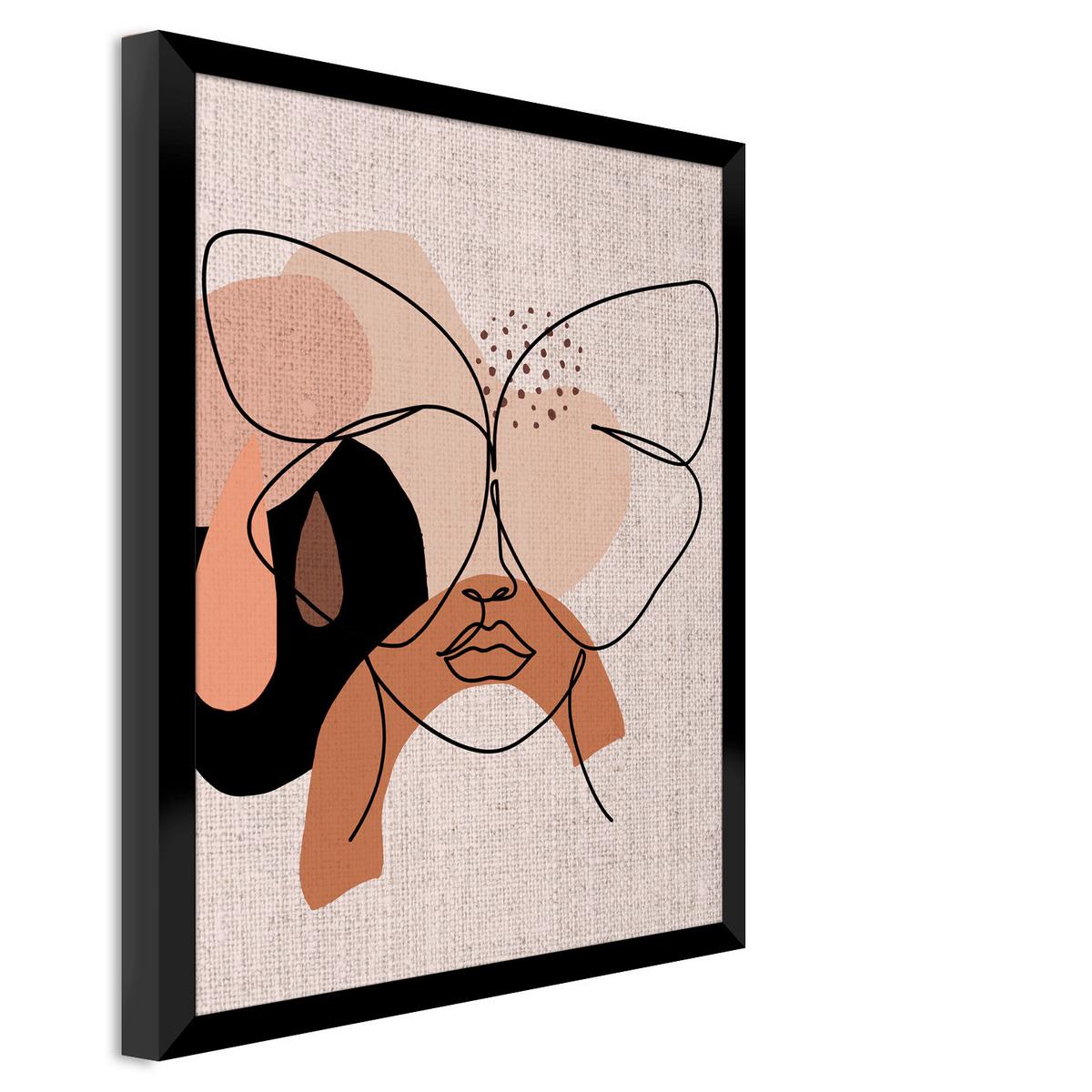 Bild Image Image ca. 30x40cm - Dunkelbraun/Beige, Holzwerkstoff/Papier (30/40cm) - Modern Living