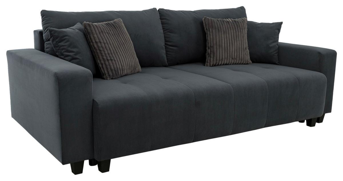 Trosed Lilly - crna/antracit, Trendi, drvo/metal (240/90,5/119cm) - Luca Bessoni