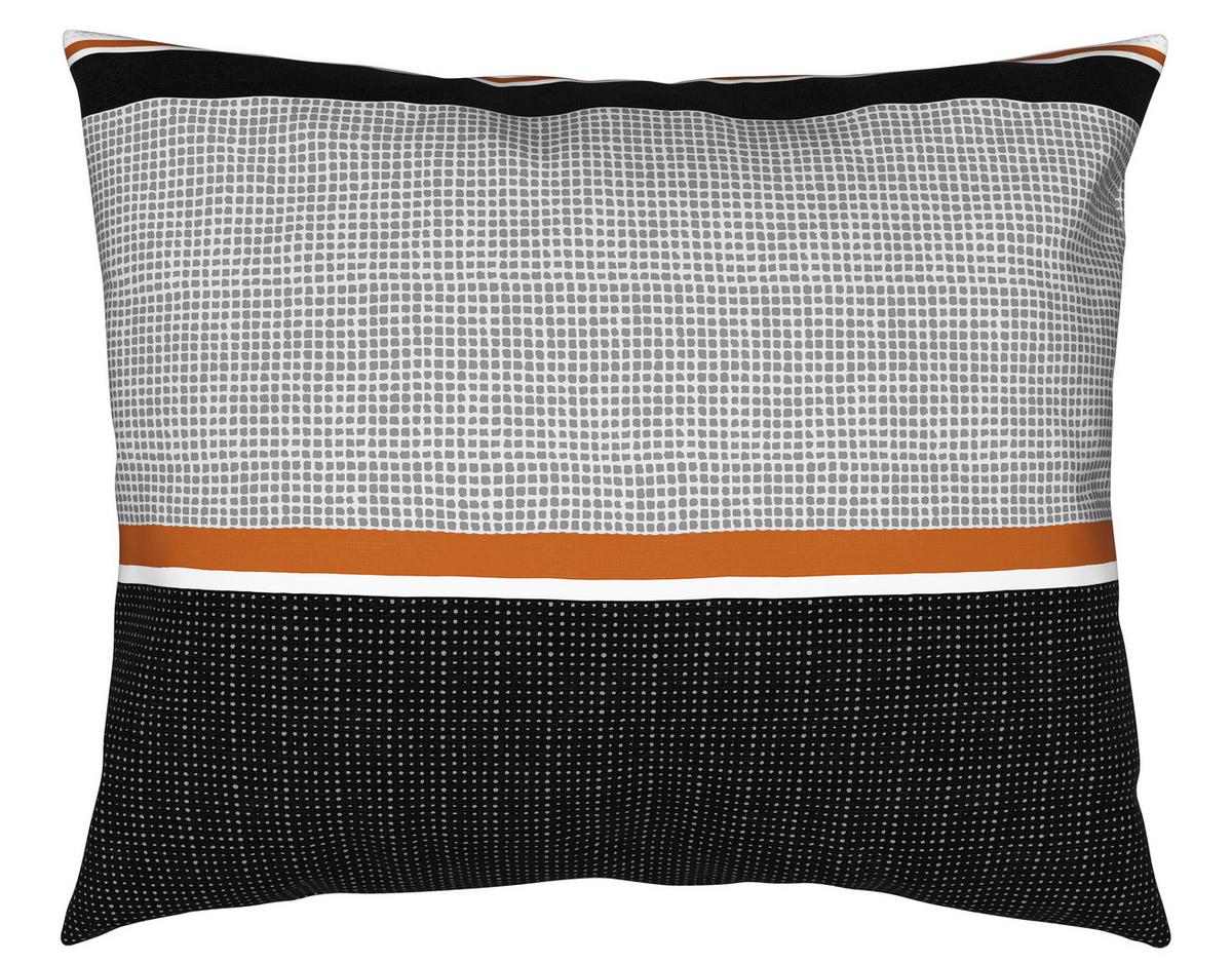 BETTWÄSCHESET DAVID - Beige/Schwarz, Natur, Textil (160/210cm) - Modern Living