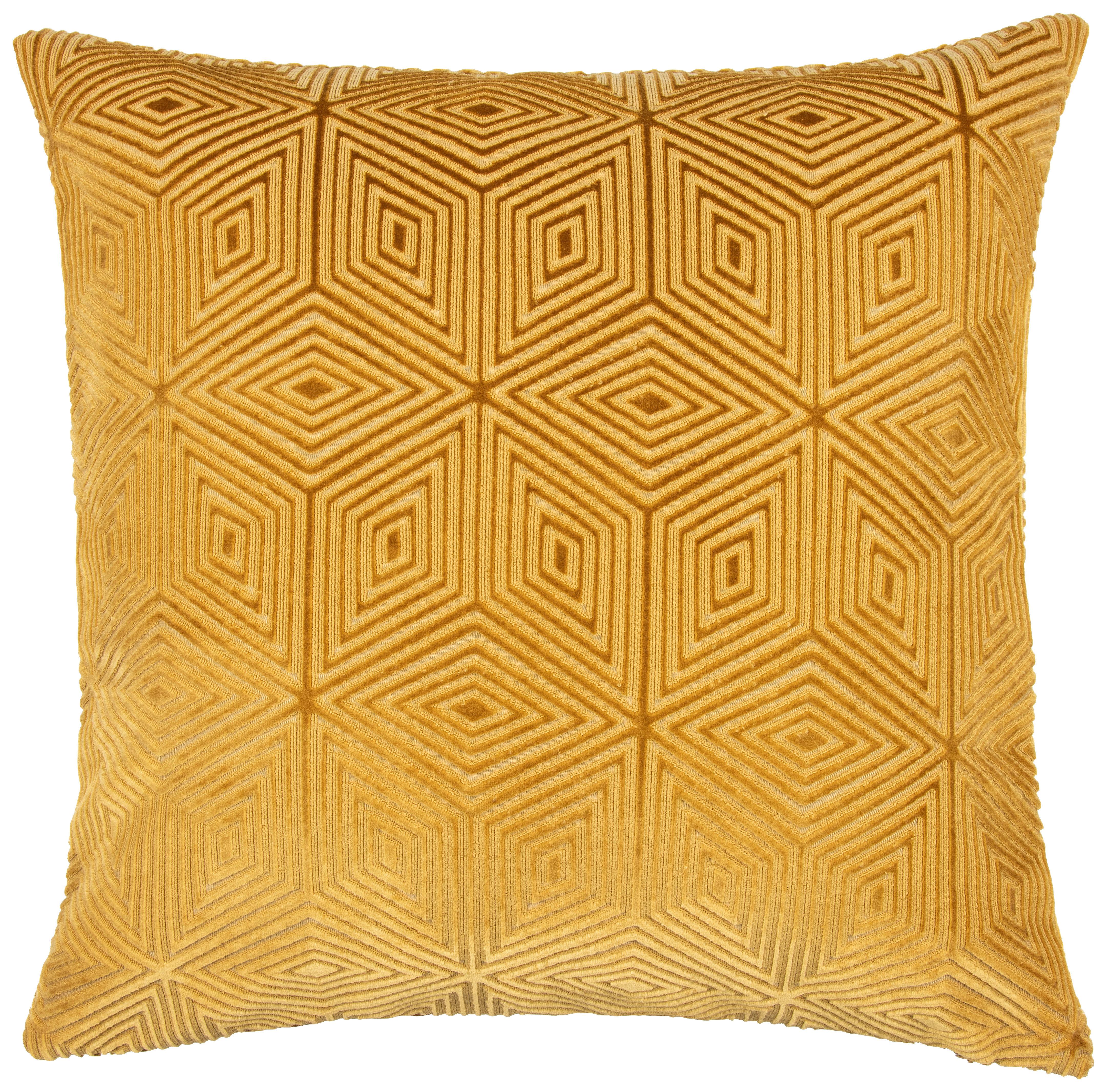 Kissenhülle Rania Goldfarben ca. 50x50cm - Goldfarben, Textil (50/50cm)