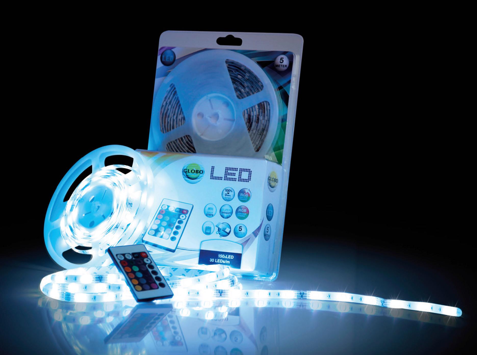 Svetlobni Trak Led Band, 5m - Design (500/1/0,3cm) - Globo