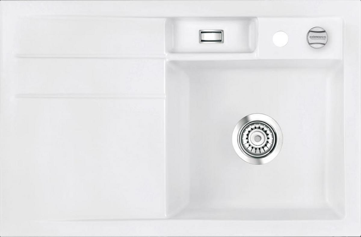 Spüle Bela 78 in Farbe Grönland - Weiß, Keramik (78/51cm) - Systemceram