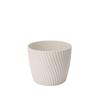 Übertopf Mira Eco Wood 17 Weiß Ø ca. 16,7cm - Weiß, KONVENTIONELL, Kunststoff (16,7/13,99cm) - Mömax