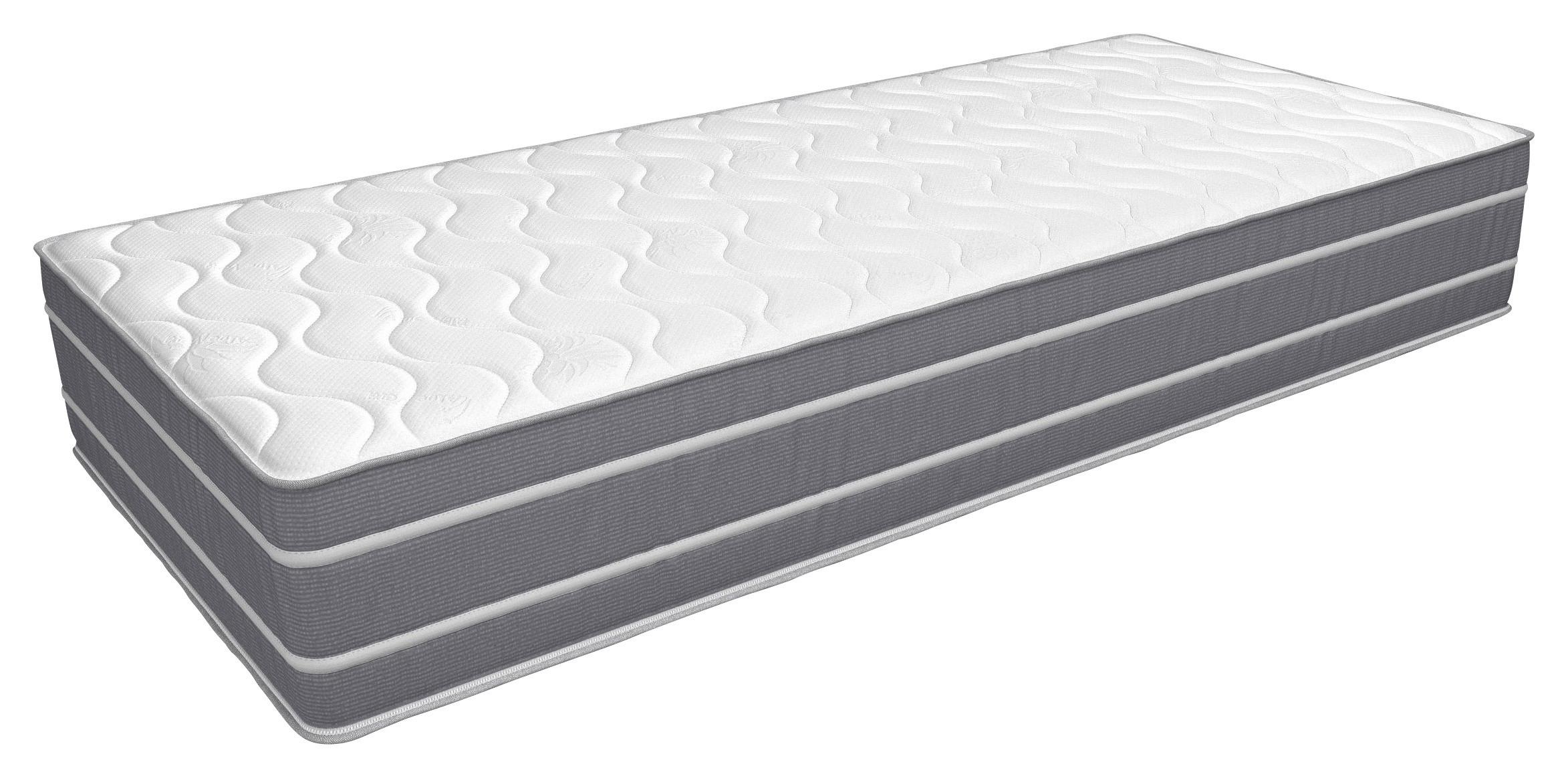 Vzmetnica Premium Royal Dream, 90x190 - bela/antracit, Basics, tekstil (90/190cm) - Premium Living