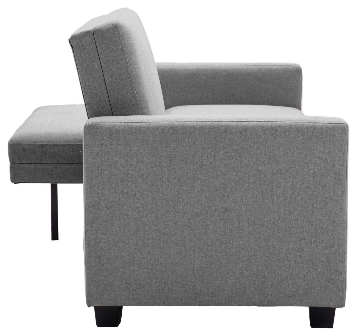 Zofa S Posteljno Funkcijo Kipu, Siva - siva/črna, Basics, umetna masa/tekstil (192/76/85cm) - P & B