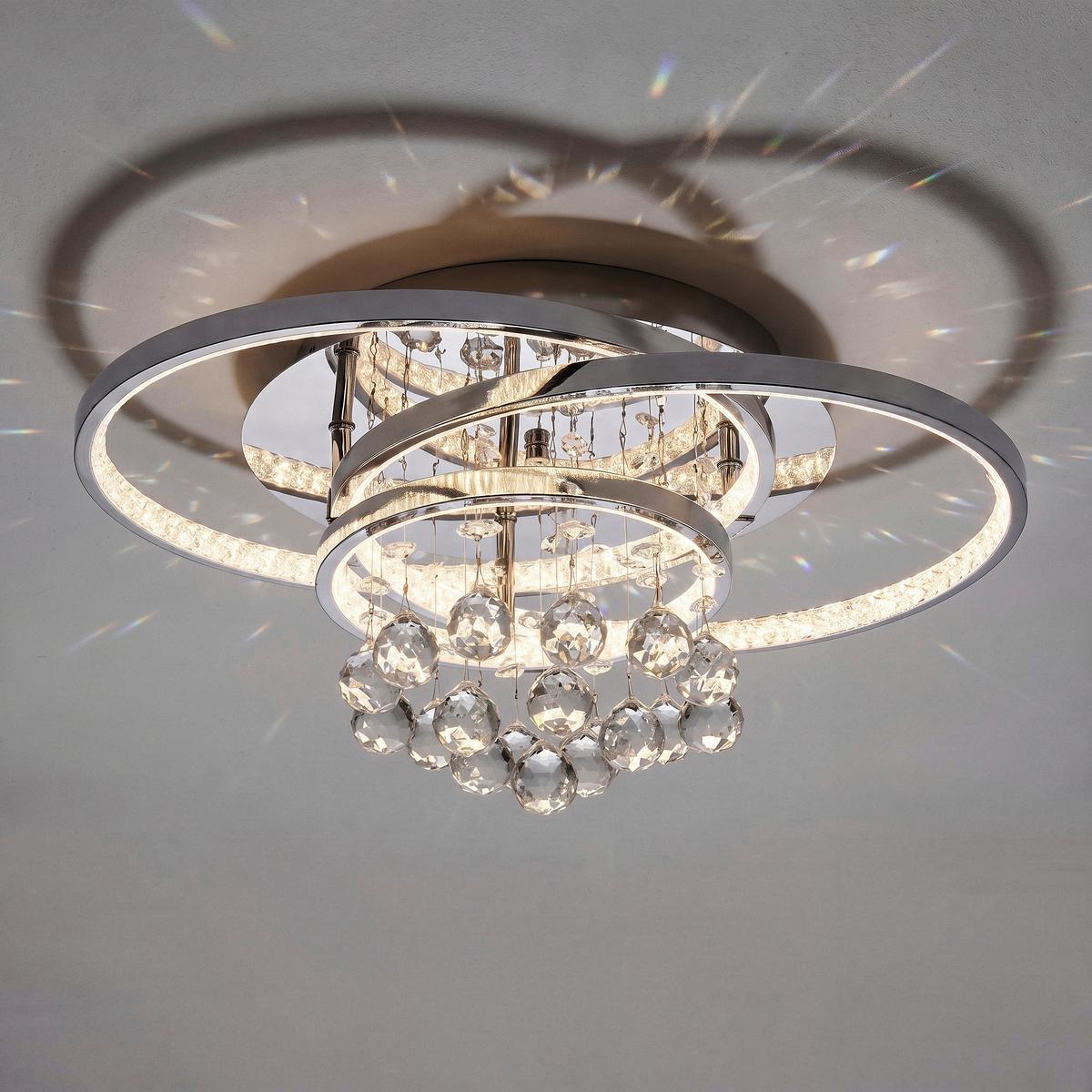 LAMPA SUFITOWA LED 6267-17 ROTAZO - kolor chromowy, Design, metal/szkło (45/33/22cm) - Paul Neuhaus