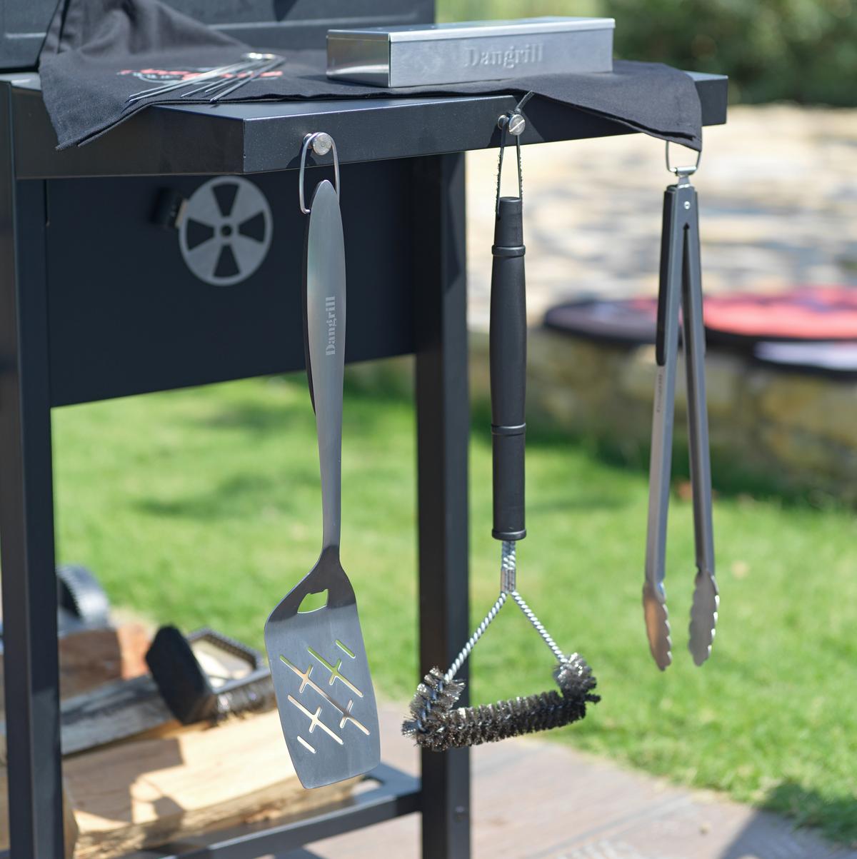 Holzkohlegrill Grillmax 4 Schwarz mit Thermometer - Schwarz, Modern, Kunststoff/Metall (115/68/108cm) - Mömax