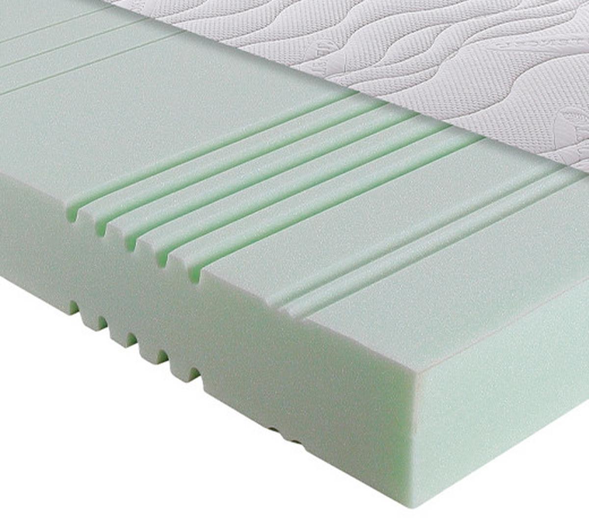 Komfortschaummatratze Easy Sleep H2 ca. 140x200 cm Weiß - Weiß, Basics, Textil (140/200cm) - Breckle