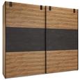 Schwebetürenschrank in Eichefarben - Eichefarben/Braun, ROMANTIK / LANDHAUS, Holzwerkstoff (250/218/65cm) - Premium Living Schwebetürenschrank in Eichefarben - Eichefarben/Braun, ROMANTIK / LANDHAUS, Holzwerkstoff (250/218/65cm) - Premium Living