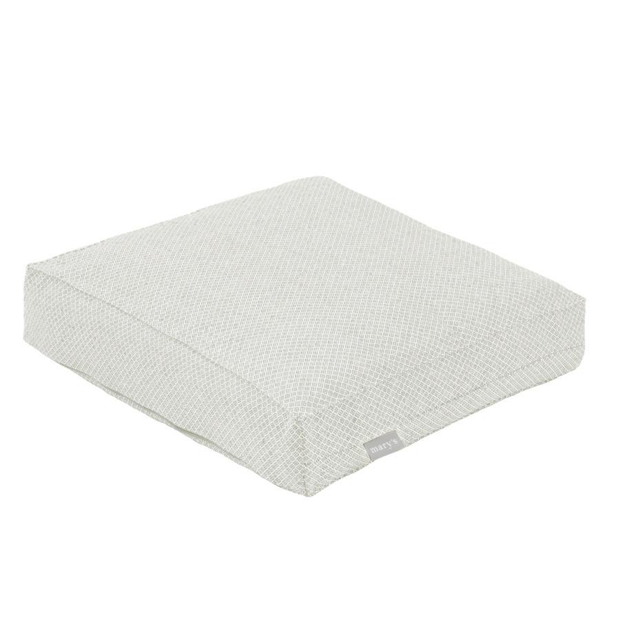 Boxkissen Dobby Hellgrau ca. 40x40cm - Hellgrau, Textil (40/40/8cm)