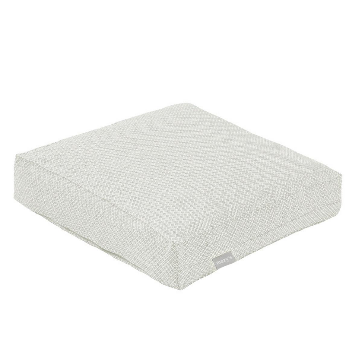 Ülőpárna Dobby 40/40 - világosszürke, textil (40/40/8cm)