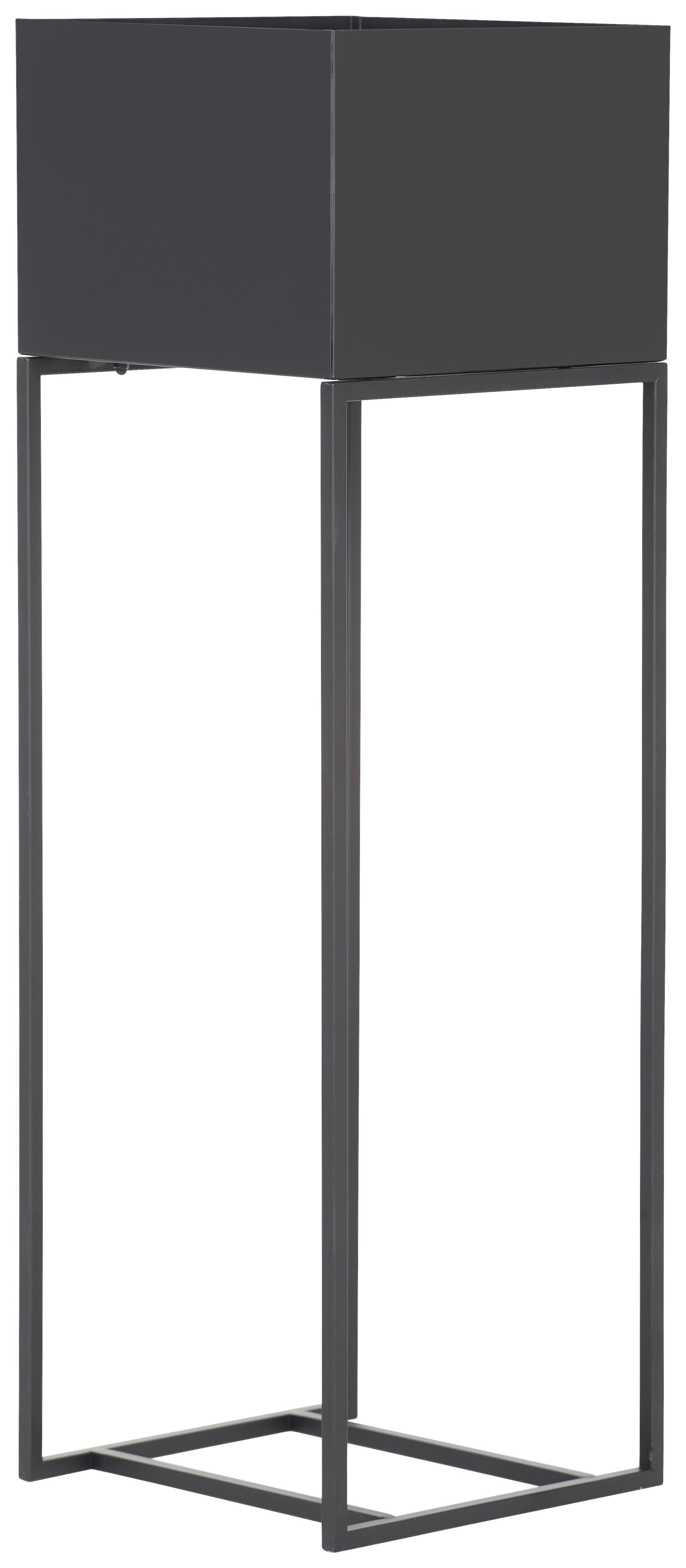 STOJAK NA KWIATY FINA - czarny, Design, metal (25/80/25cm) - Landscape