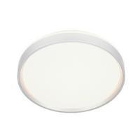 LAMPA SUFITOWA LED MESSINA *SBN* - biały/kolor aluminiowy, Trend, tworzywo sztuczne/metal (38cm) - Novel