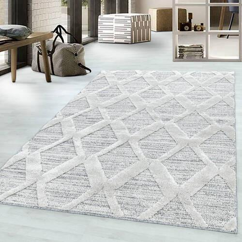Webteppich Pisa Grau ca. 200x290cm - Grau, KONVENTIONELL, Textil (200/290cm)