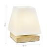 BORDSLAMPA HOLLY - naturfärgad, Modern, trä/glas (14/17,3cm) - Mömax