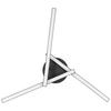 LED-TAKLAMPA ITO - svart, Modern, metall/plast (56/56/11cm) - Mömax