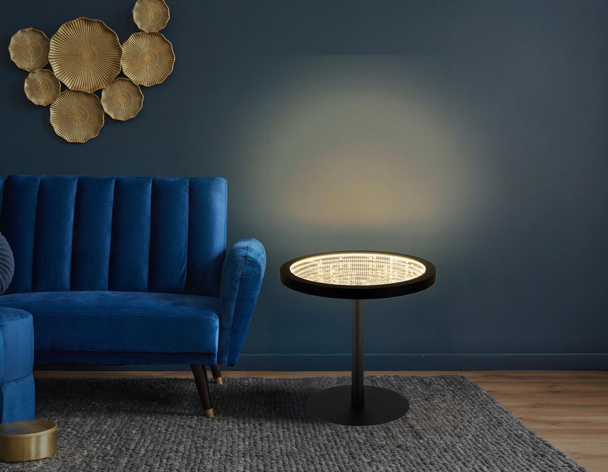 LED-TISCHLEUCHTE 28086 BRYON - Klar, Design, Glas/Kunststoff (50/47,5cm) - Globo