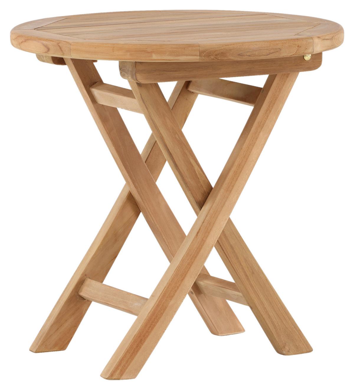 Gartenbeistelltisch Kenya ca. 50x50 cm Teak massiv - Teakfarben, KONVENTIONELL, Holz (50/50/50cm) - Gardenson