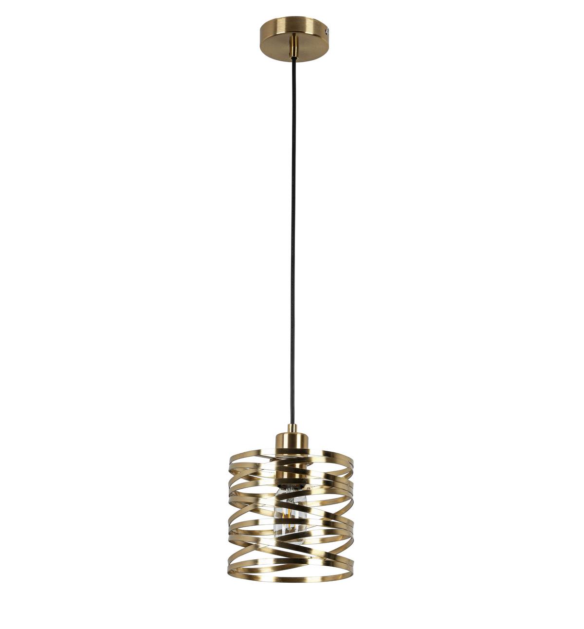 Svjetiljka Viseća Silvain - boje mjeda/crna, Moderno, metal/plastika (17/120cm) - Mömax