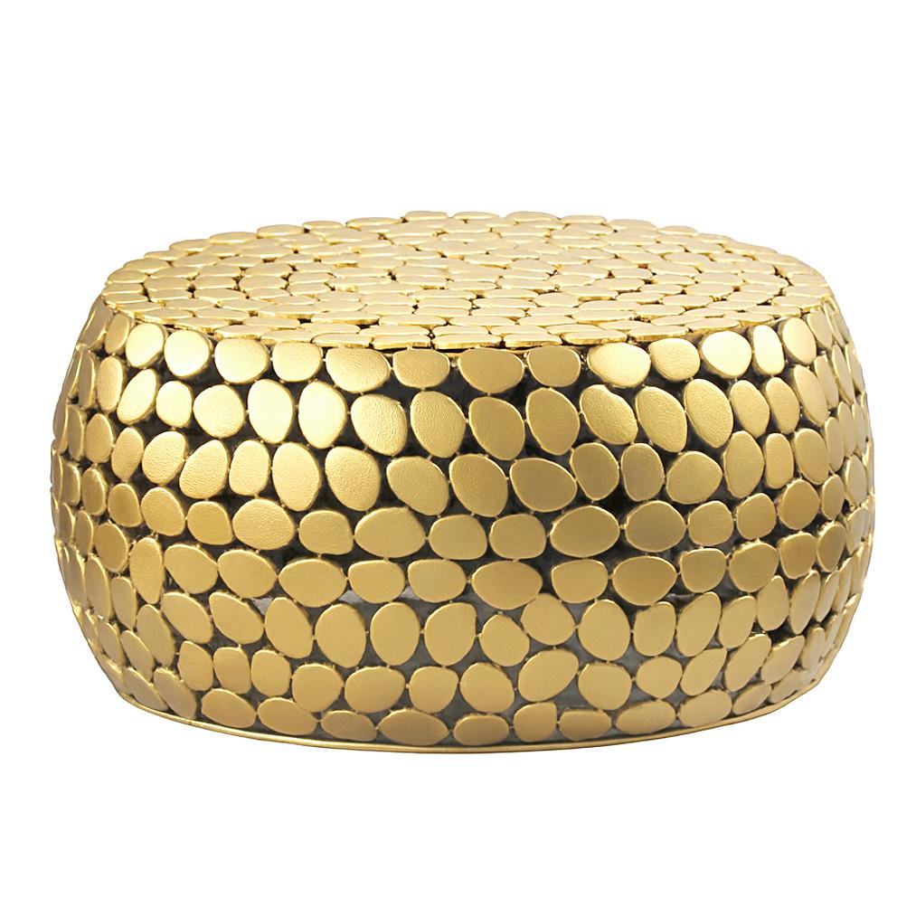 Couchtisch Wl7.366 - Goldfarben, Design, Metall (66/66/32cm) - Livetastic