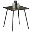 Beistelltisch in Schwarz/Goldarben - Goldfarben/Schwarz, LIFESTYLE, Glas/Holzwerkstoff (44,5/48,5/44,5cm) - Modern Living Beistelltisch in Schwarz/Goldarben - Goldfarben/Schwarz, LIFESTYLE, Glas/Holzwerkstoff (44,5/48,5/44,5cm) - Modern Living