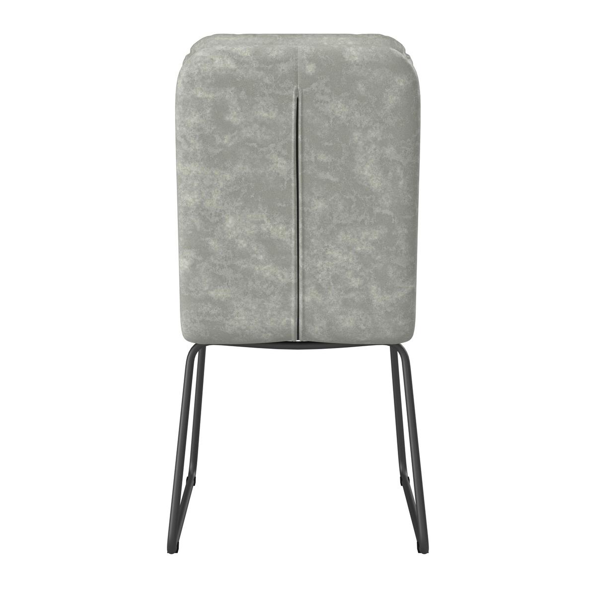 Stuhl Kona Hellgrau Webstoff Gepolstert - Dunkelgrau/Hellgrau, MODERN, Holz/Textil (51/90/62cm) - Bessagi Home