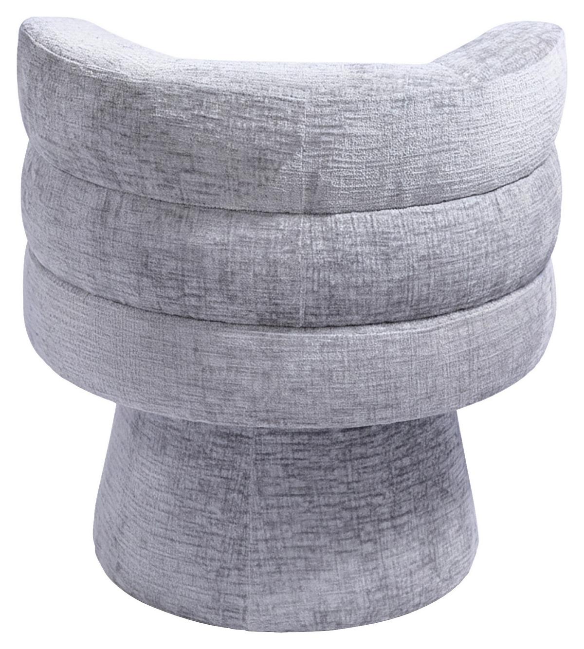 Stuhl Julina Grau Chenille Gepolstert - Grau, MODERN, Holz/Textil (71/74/72cm) - Bessagi Home