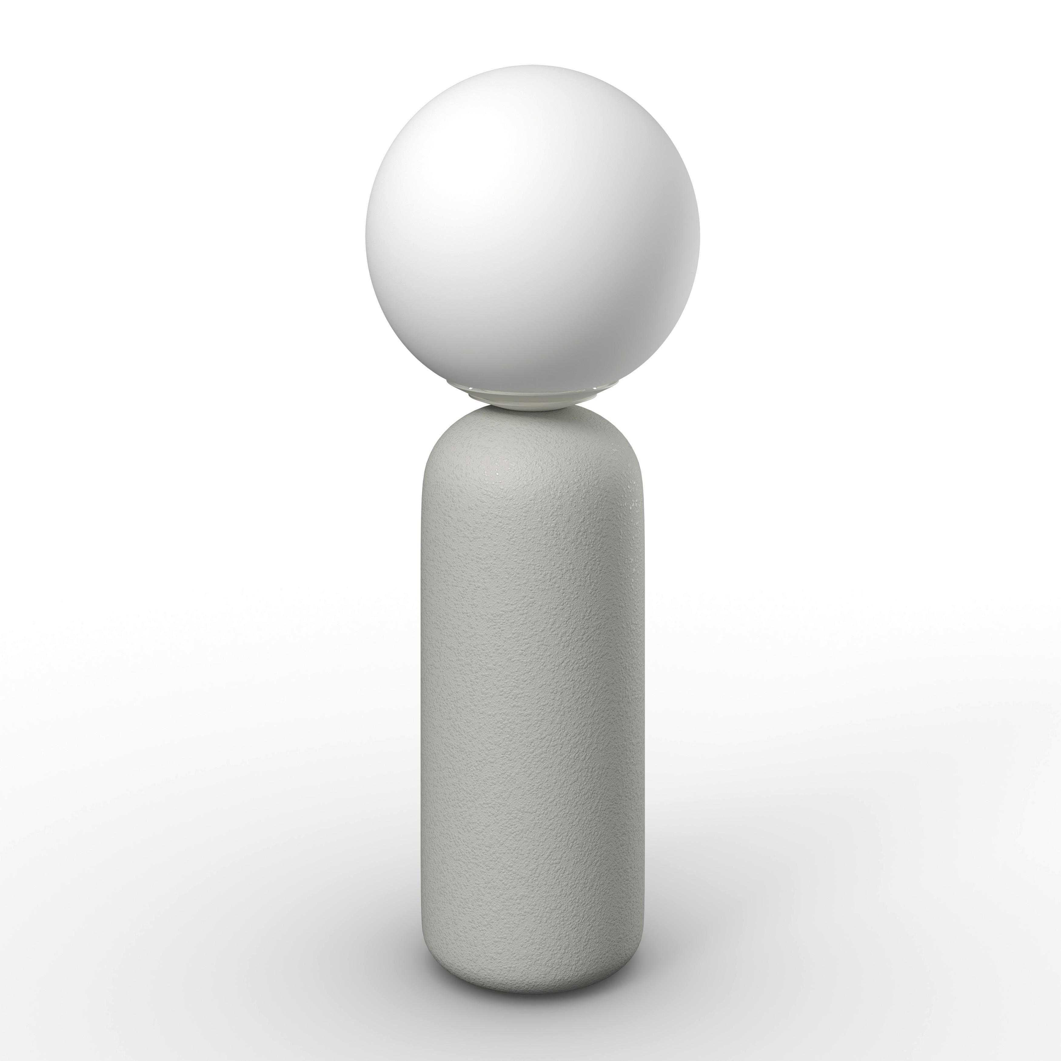 Tischleuchte Amora Weiß max. 40 Watt - Weiß, MODERN, Keramik/Metall (20/52,5cm) - Bessagi Home