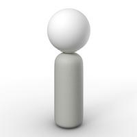 Tischleuchte Amora Weiß max. 40 Watt - Weiß, MODERN, Keramik/Metall (20/52,5cm) - Bessagi Home